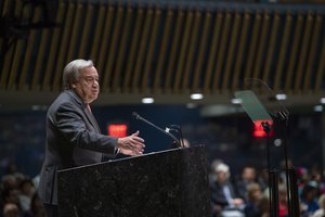 Secretary-General Antonio Guterres addresses the opening of the general debate of the seventy-fourth session of the General Assembly, 24 September 2019.