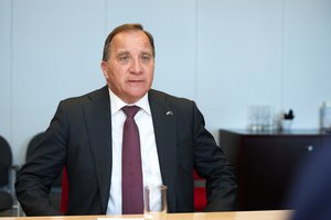 On 01 June 2021, Stefan Lofven, Swedish Prime Minister, during a meeting with European Commissioner to the European Commission, Brussels - EC/Berlaymont.