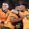 The Wallabies snatched victory after the final siren at Suncorp Stadium.