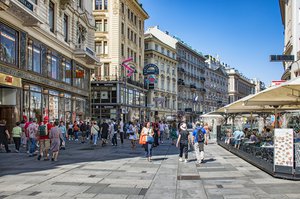 File - Graben shopping street in Vienna, Austria. Washington is looking into health issues among US diplomats in Vienna similar to 'Havana Syndrome'.