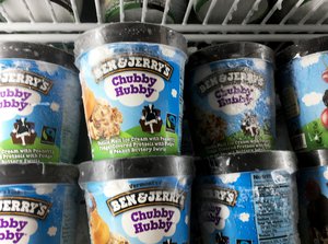 Ben & Jerry's Chubby Hubby ice cream flavor. Taken on July 2017.