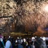 BRISBANE, AUSTRALIA - JULY 21: A general view is seen of fireworks after Brisbane was announced as the host city of the 2032 Olympics during the announcement of the host city for the 2032 Olympic Games, watched via live feed in Tokyo, at the Brisbane Olympic Live Site on July 21, 2021 in Brisbane, Australia. (Photo by Albert Perez/Getty Images)