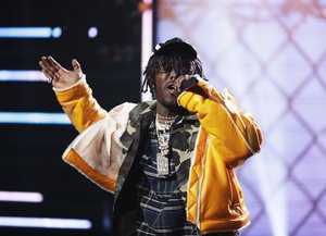 Lil Uzi Vert performs during the BET Hip Hop Awards in Atlanta, Saturday, Sept. 17, 2016