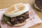 Lamb in pita bread at Xi’an Cuisine in Haymarket.