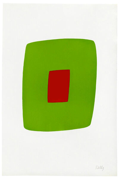 Ellsworth Kelly, ‘Green with Red’, 1964-1965
