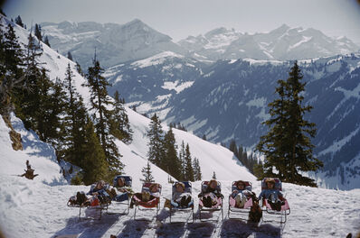 Slim Aarons, ‘Lounging In Gstaad’, 1961