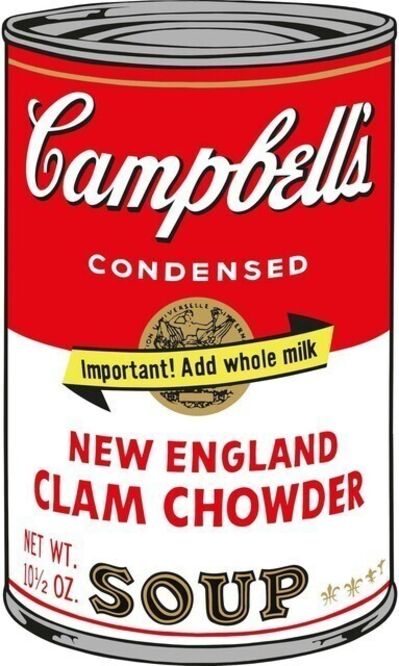 Andy Warhol, ‘Campbell's New England Clam Chowder Soup’, 1968