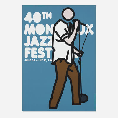 Julian Opie, ‘Ian Vocals (40th Montreux Jazz Festival poster)’, 2006