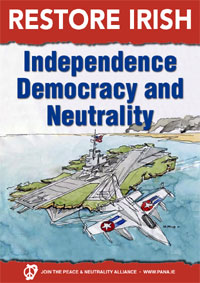 Restore Irish Independence Democracy and Neutrality poster