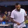 Nick Kyrgios was beaten in 77 minutes by American Mackenzie McDonald in the first round of the Citi Open in Washington.