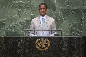 Edgar Chagwa Lungu, President of the Republic of Zambia, addresses the general debate of the General Assembly’s seventy-third session, 25 September 2018, United Nations, New York