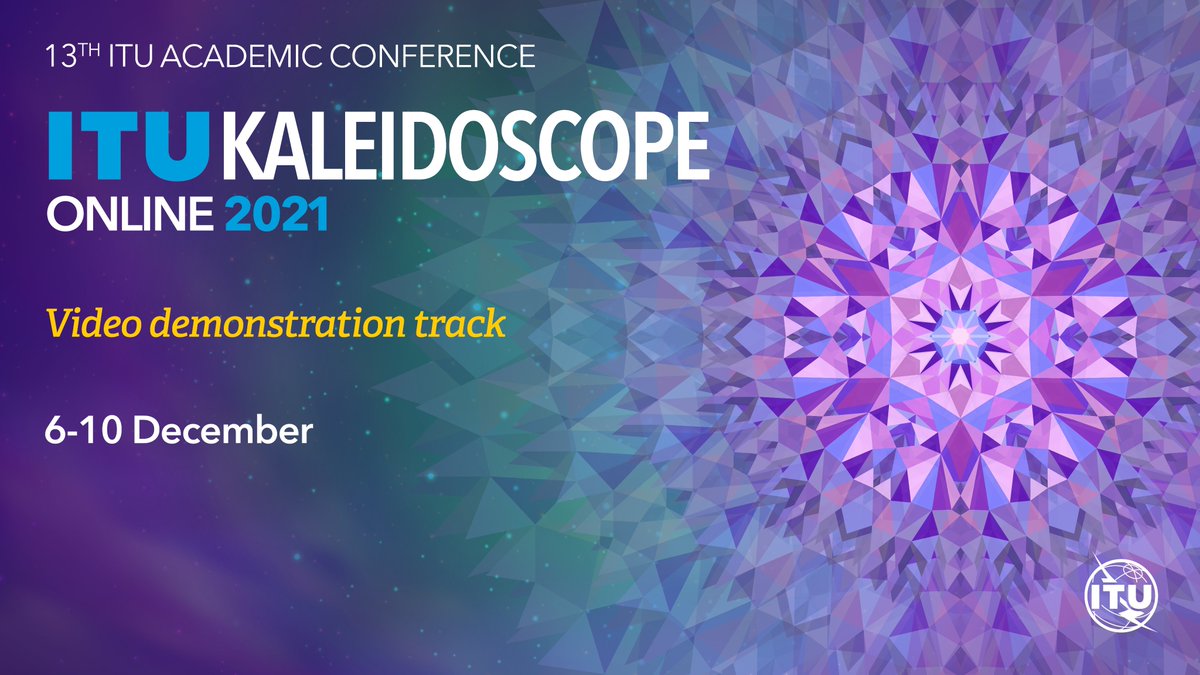 promo video for the video demo track at the ITU Kaleidoscope academic conference online during 6 to 10 December