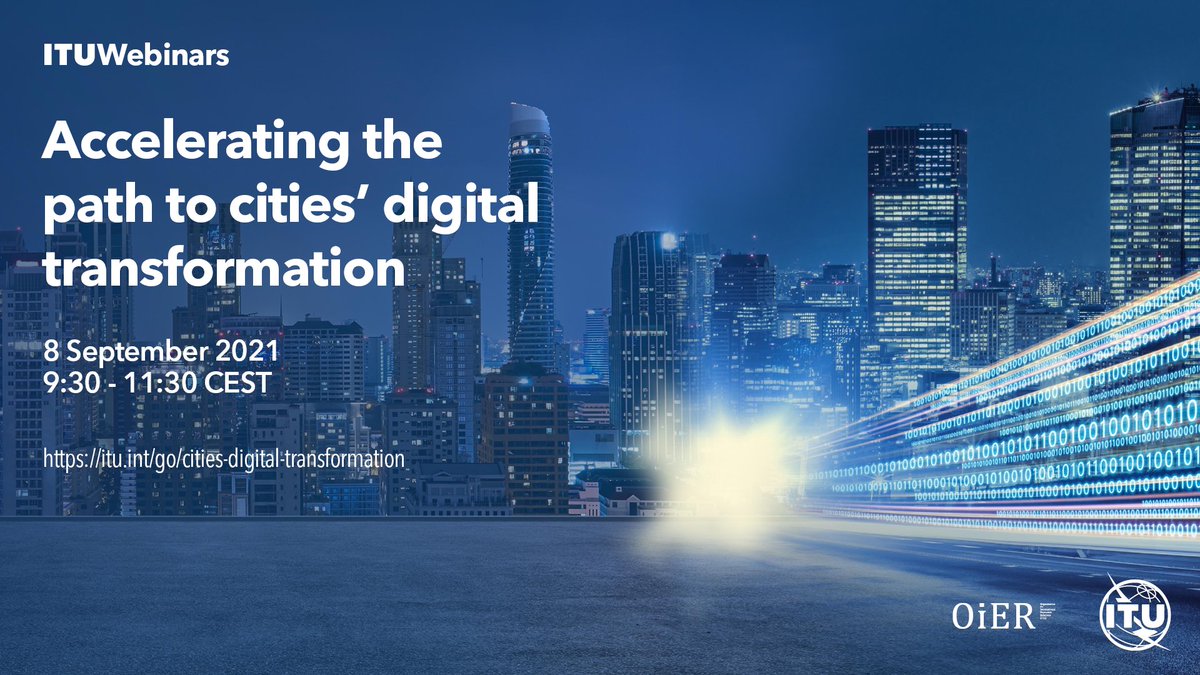 promo visual of a city lit up at night for the webinar on accelerating the path to cities' digital transformation.
8 September, 09:30 - 11:30 CET