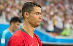 Cristiano Ronaldo during Iran-Portugal match, 2018 FIFA World Cup Group B