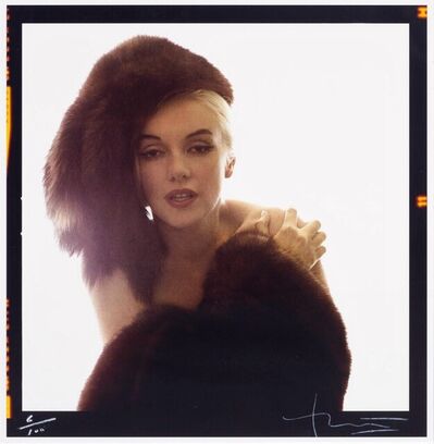 Bert Stern, ‘Marilyn with fur hat’