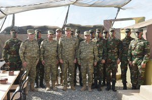 Ilham Aliyev visited military unit of Defense Ministry's Special Forces with Major General  Hikmat Mirzayev, Azerbaidjan