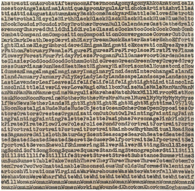 Carl Andre, ‘de Kooning Gorky Pollack’, 1962