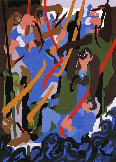 Jacob Lawrence, ‘Revolt on the Amistad ’, 1989