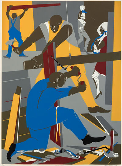 Jacob Lawrence, ‘Builders No. 3’, 1974