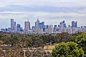 Skyline city park, Melbourne, Australia