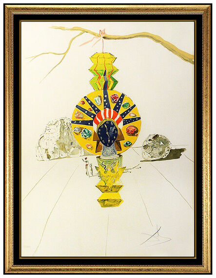 Salvador Dalí, ‘Salvador Dali American Clock Time Hand Signed Color Lithograph Surreal Artwork’, 1976