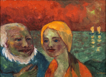 Emil Nolde, ‘Fischer und Töchterchen (Fisherman and Young Daughter)’, 1946