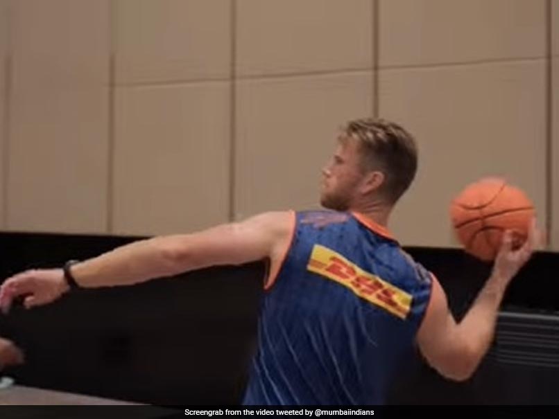 IPL 2021: Jimmy Neesham Nets Basketball From 30 Yards, Internet Cant Keep Calm