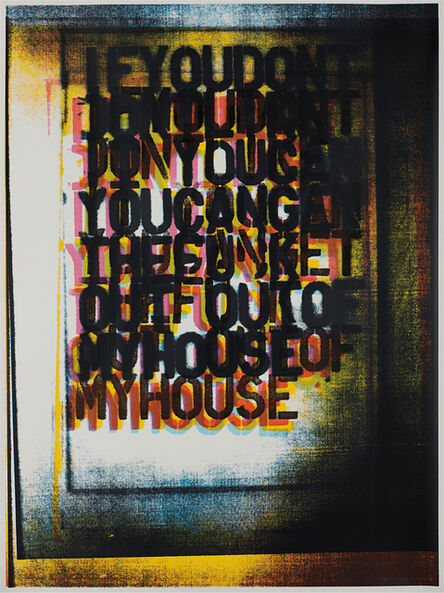 Christopher Wool, ‘My House I’, 2000