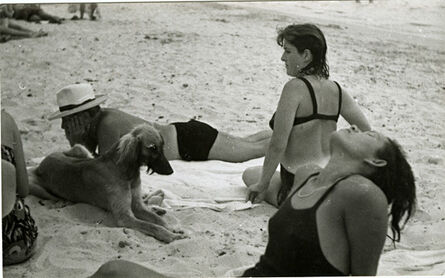 Man Ray, ‘Dora Maar, Ady, Picasso and Kasbec-dog (Holidays in Antibes)’, 1937