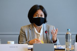 Image showing Katherine Tai, US Trade Representative, during a meeting with European Commissionner to the European Commission , Brussels - EC/Berlaymont, June 14, 2021.