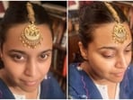 ‘A piece of’ Swara Bhasker’s Nani is this gorgeous gold maangtika(Instagram/@reallyswara)