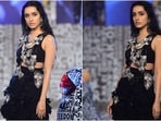 Shraddha Kapoor turned showstopper for ace-designer Anamika Khanna's label AK-OK on day 4 of the ongoing Lakme Fashion Week. And the result was a vision to behold on the runway. The actor left the spectators swooning wearing a creation from the designer's new collection.(HT Photo/Varinder Chawla)