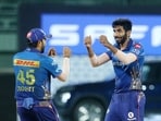 Mumbai Indians captain Rohit Sharma with Jasprit Bumrah. File(IPL)