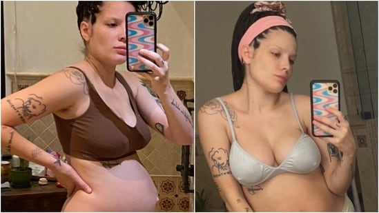 Halsey shares pics of changing postpartum body with important message: You're not meant to feel and look great(Instagram/@iamhalsey)