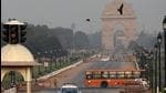 Delhi’s air quality index was likely to stay in the moderate band for the next three days due to prevailing conditions. (Biplov Bhuyan/HT PHOTO)