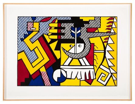 Roy Lichtenstein, ‘American Indian Theme VI’, 1980