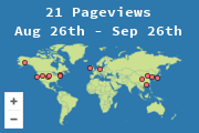 Locations of visitors to this page