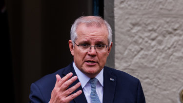 Prime Minister Scott Morrison in Sydney on Friday.