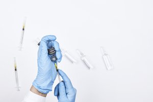 Vaccine syringe and ampoules - COVID-19 vaccine