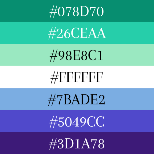 the green blue and purple gay man flag with the specific hex color codes over each stripe.