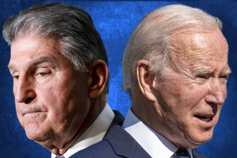 At odds over the climate: US Senator Joe Manchin and US President Joe Biden.