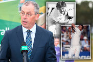 New Australian selector Tony Dodemaide as CEO of Cricket Victoria and in his prime as a pace bowler.