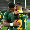 Springboks celebrate