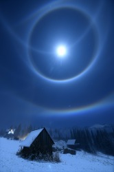 'Moon Halo': Bartlomiej Jurecki

"This image was taken late at night and shows a luminous ring surrounding
the moon. ...