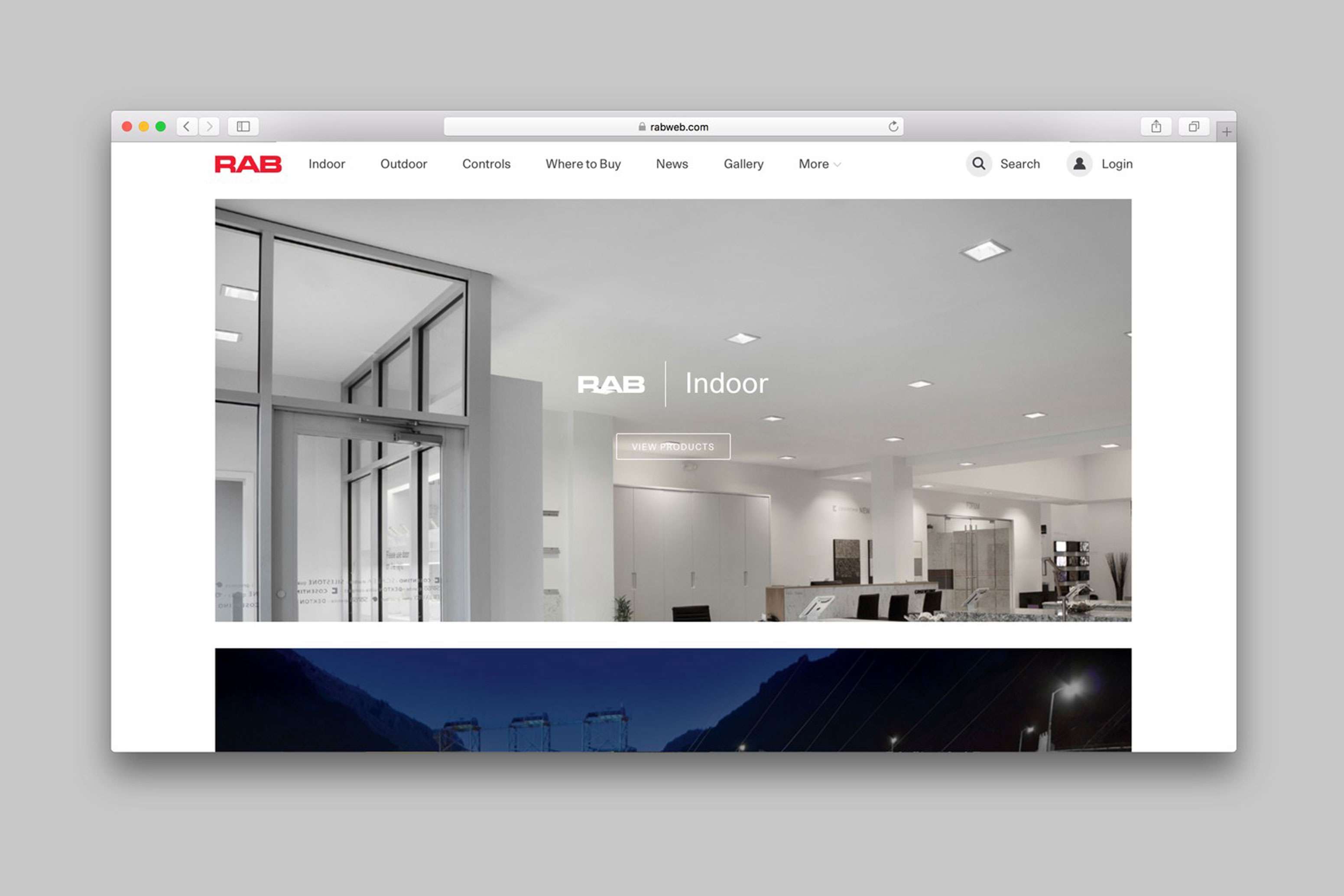 RAB Lighting Website