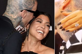 Kourtney Kardashian’s $1US million ($1.35 million) engagement ring is right on the money when it comes to jewellery trends