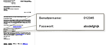 Benutzerkennung aus Rundschreiben