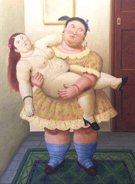 Fernando Botero, ‘Uomo con donna in braccio’, 2006