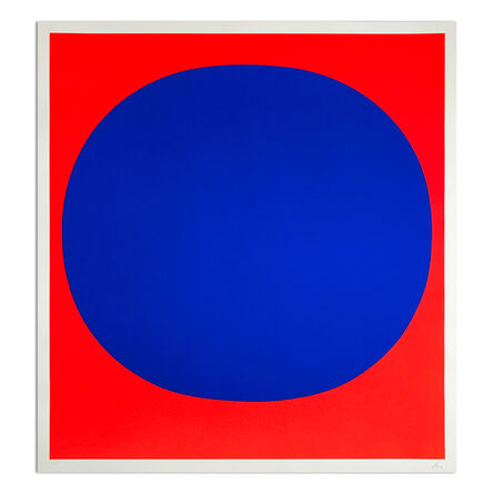 Rupprecht Geiger, ‘Blue on Red’, 1969