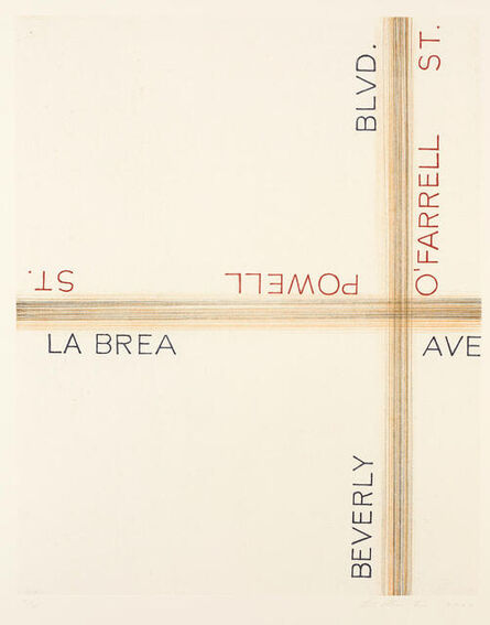 Ed Ruscha, ‘La Brea, Beverly & O’Farrell’, 1999